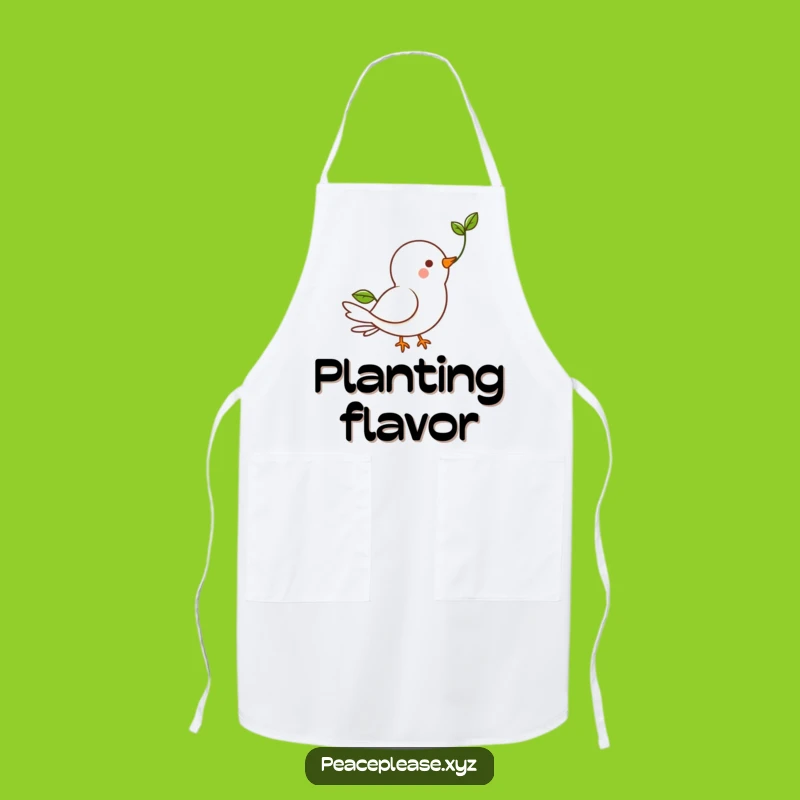 Funny Dove Sprout Apron: Bring Hope to the Kitchen with this Sweet Design