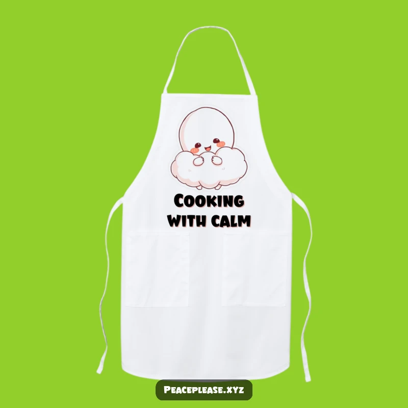Funny Peace Cloud Hug Apron: Cook with Calmness with this Serene Design