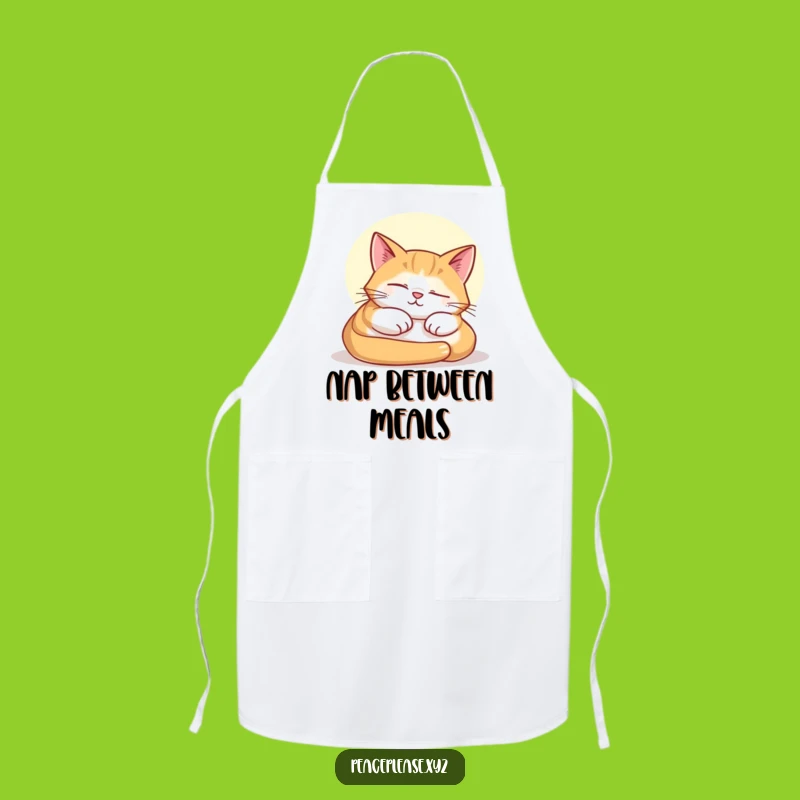 Funny Cat Nap Apron: Cook with Calm in this Hilarious Feline Sunbeam Design
