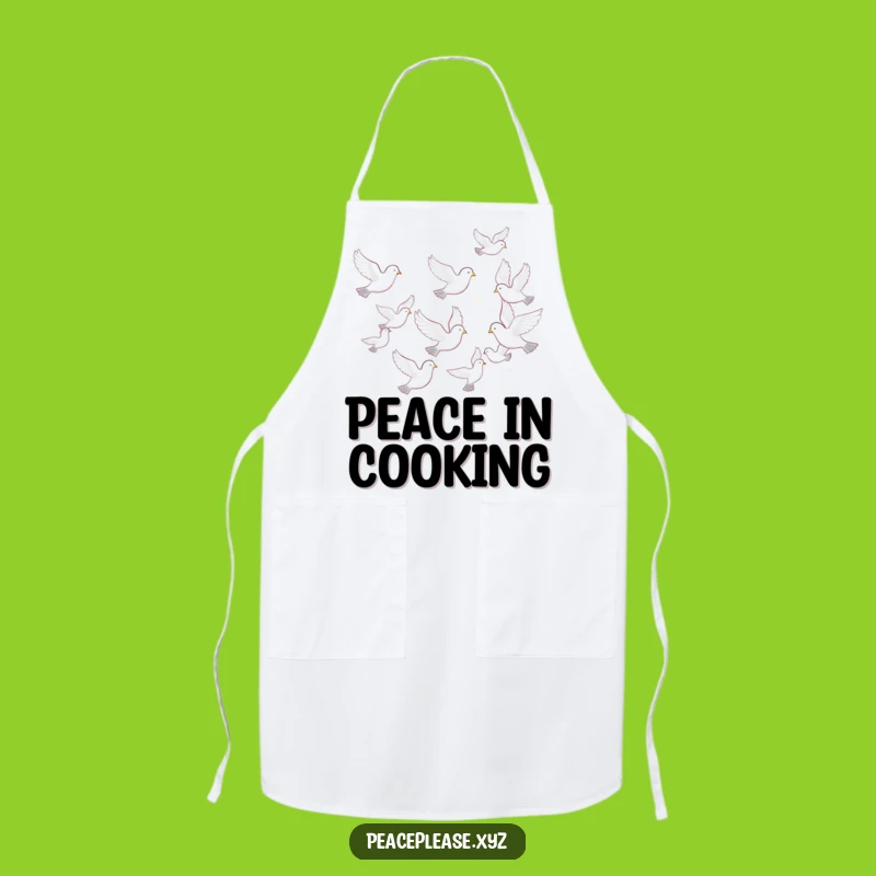 Funny Dove Flock Apron: Peaceful Kitchen Wear, Perfect Funny Gift for Cooks
