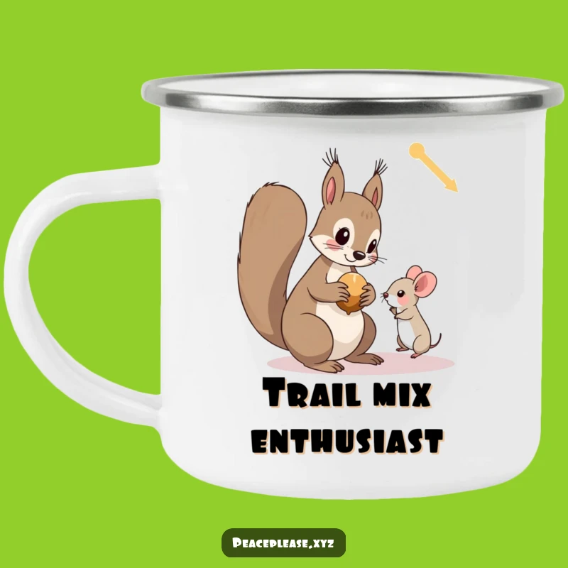 Funny Squirrel and Mouse Camping Mug: Adorable Woodland Drinkware