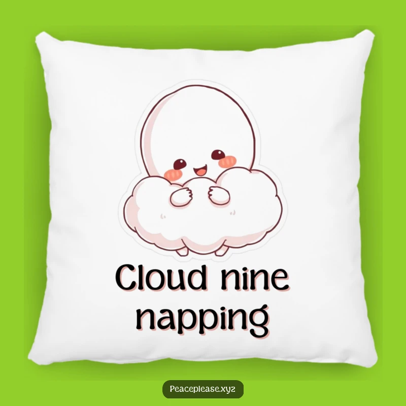 Funny Peace Cloud Hug Pillow: Cozy Comfort and Serenity for Your Home