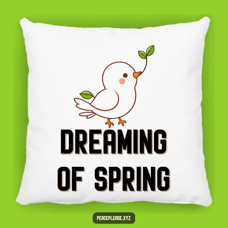 Funny Dove Sprout Pillow: Cozy Comfort and Hope for Your Home