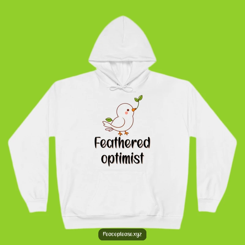 Funny Dove Sprout Hoodie: Cozy Up to Hope with this Adorable Symbol of Growth
