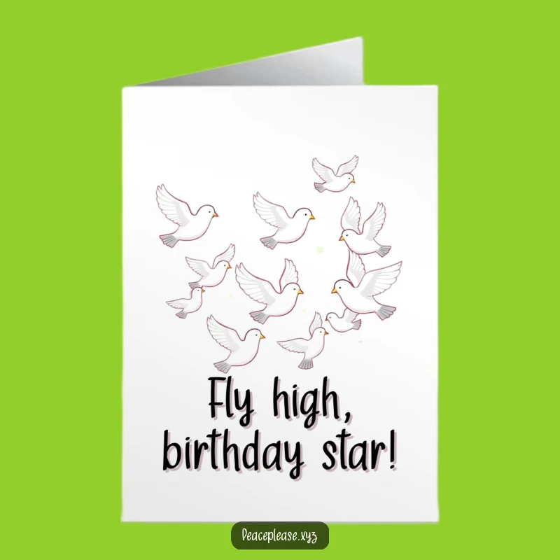 Free Printable Dove Birthday Card: Peaceful & Funny Downloadable Gift for a Special Day