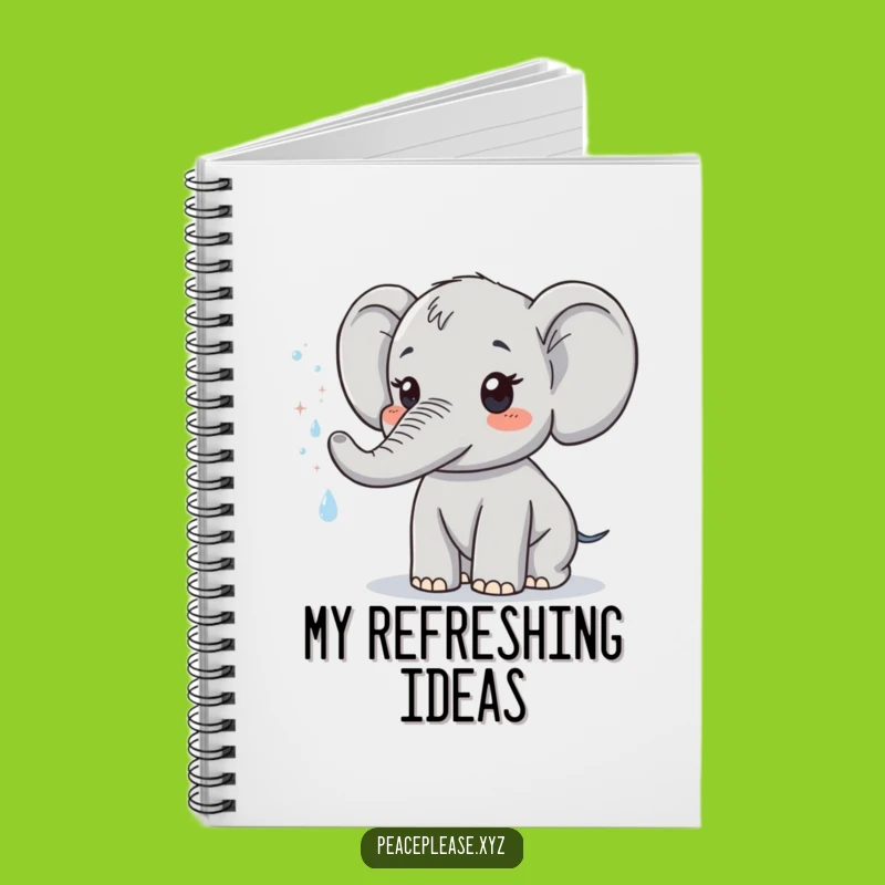 Funny Elephant Notebook: Sparkling Mist Journal, Perfect Cute Gift
