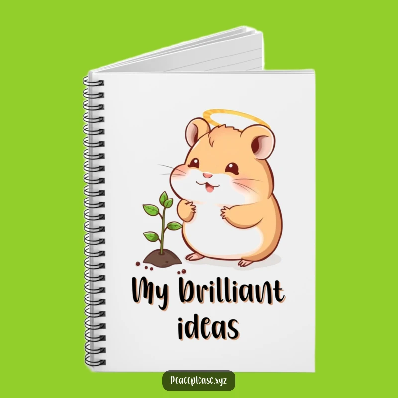 Funny Hamster Halo Notebook: Jot Down Ideas with Wholesome Inspiration