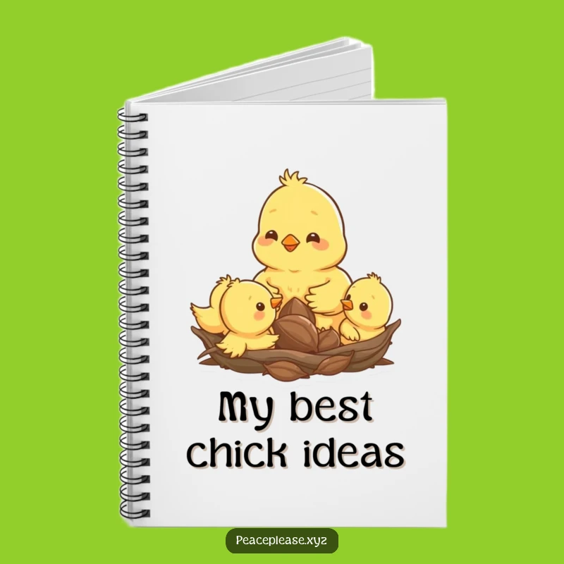 Funny Chick Family Notebook: Cute Nesting Chicks, Journal for Notes