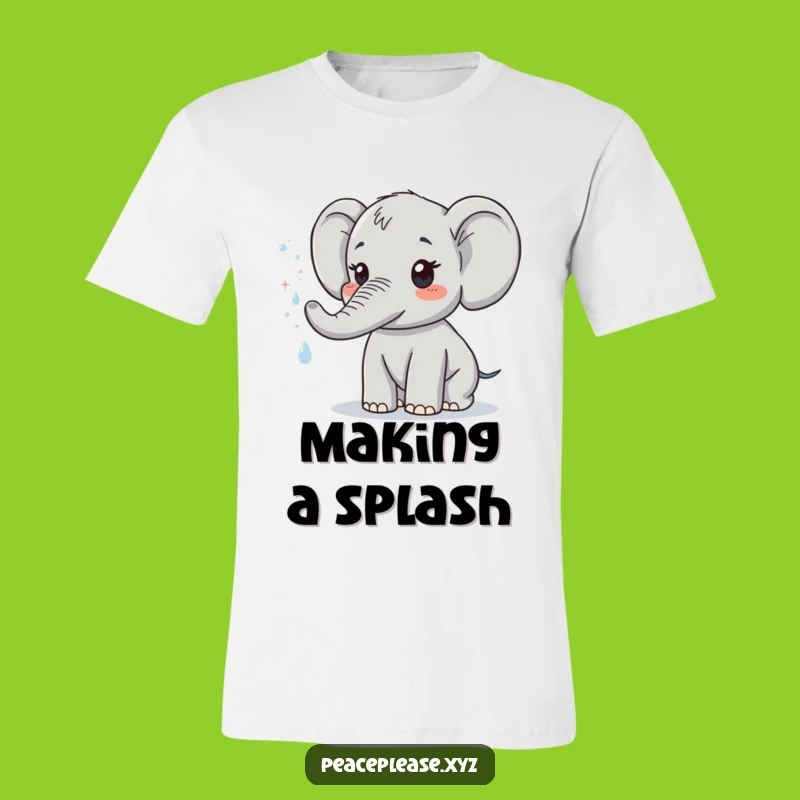 Funny Elephant T-Shirt: Cute Sprayer Design, Perfect Whimsical Gift Tee